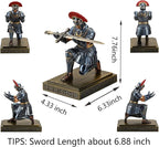 HDMbigmi Roman Legion Soldier Knight Pen Holder Pen Stand Desk Organizers and Accessories for Office and Home(Blue)