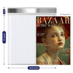 Fuxury Bubble Mailer, 8.5x12 Inch 25 Pack Self-Seal Adhesive Padded Envelopes Usable Size 8.5x11 Inch, Water Resistant Bubble Envelopes for Mailing,Packaging,Small Business,Shipping, White #2