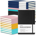 LYDTICK 20 Pack Journals for Writing College Ruled Notebooks Journal in Bulk, Hardcover Notebooks (200Pages) for Note Talking, Lined Bullet Journals for Home School Office, 5.7"x8.4", 5 Colors