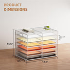 Marbrasse 7 Tier Desktop Literature Organizer, Mesh Paper Organizer Desk Organizers, File Sorter Mail Center Paper Storage Cabinet Classroom Keepers Mailbox for Office Home School, White