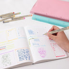 CHARSOCO Arts Sign Brush Pen, Felt Tip Water Based Ink with 36 Colors, for Journaling, Lettering, Calligraphy, Technical Drawing and Scrapbooking