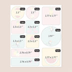 Large Name Labels for Kids (33) - Custom Stickers for Daycare and School Supplies - Durable, Waterproof Stickers for Water Bottles, Lunch Boxes, and More with Unique Designs - Tropical