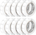 Perco White 1-Inch Perforated Circle Dot Sticker Labels — 10 Rolls, 10,000 Round Stickers — with Permanent Adhesive for Inventory Management, Color Coding, Garage Sales, Crafts—Made in USA