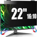 JEEETINTX Magnetic 22 Inch Computer Privacy Screen for 16:10 Aspect Ratio Widescreen Monitor, Eye Protection Anti Glare Blue Light Privacy Filter Shield, Removable Hanging 22in Protector