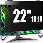 JEEETINTX Magnetic 22 Inch Computer Privacy Screen for 16:10 Aspect Ratio Widescreen Monitor, Eye Protection Anti Glare Blue Light Privacy Filter Shield, Removable Hanging 22in Protector