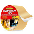 Trazon Double Sided Woodworking Tape Super Strong, 3 Inch x 120 Feet, Wood Crafter Sticky Tool, Two Side Adhesive for Router Templates and CNC Machine, Removable & Residue Free