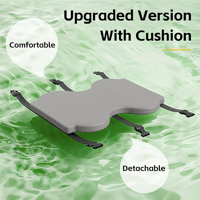 Ergonomic Under Desk Bamboo Footrest, 3-in-1 Reversible Rocking Footrest with Footpads, 4 Adjustable Heights Office Foot Stool, Large Anti-Slip Surface, Improves Posture and Blood Circulation