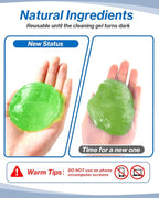 ALLGUO Car Cleaner Gels 4 Pack, Universal Dust Cleaner Putty Cleaner Slime, Cleaning Gel for Interior Detailing PC Keyboard, Auto Detailing Tools Car Cleaning Supplies Gift for Men Women, 320g