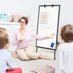 Easel Whiteboard - Magnetic Portable Dry Erase Easel Board 36 x 24 Tripod Whiteboard Height Adjustable Flipchart Easel Stand White Board for Office or Teaching at Home & Classroom (Black)
