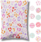Pretty Package Store 14.5x19 Designer Poly Mailer 100 Pack Heavy Duty Waterproof Self Seal Shipping Bags for Small Business Large Mailing Envelopes Bulk Tear Resistant Cute Packaging Preppy Leopard