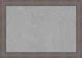 Amanti Art Grey Framed Magnetic Board 29x41 Large Vision Board for use with Magnets, 100% Metal Sheet to Display Items as Office Decor or for Home Organization in mudroom, Kitchen or Kids Room