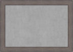 Amanti Art Grey Framed Magnetic Board 29x41 Large Vision Board for use with Magnets, 100% Metal Sheet to Display Items as Office Decor or for Home Organization in mudroom, Kitchen or Kids Room