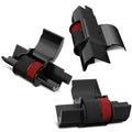 3 Pack IR40T Calculator Ink Roller, Black/Red - Compatible with Casio HR-170RC, HR-100TM / Canon P23-DHV, P170-DH3 / Sharp EL-1801V, EL-1750V & More - Individually Sealed Calculator Ink Cartridge