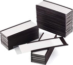 LLPT Magnetic Label Holder 4" x 2" 50 Packs C Channel 300g White Paper Cards Protective Film Strong Removable for Shelf White Board Toolbox Metal Wall Cabinet Drawer(MH4250)
