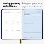 BestSelf 13-Week Self Journal & Goal Planner – Undated Daily ADHD-Friendly Journal for Men & Women | Productivity, Gratitude, Reflection & Habit Tracker | 2026 Life Organizer with Prompts, Black