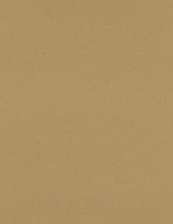LUXPaper 8.5" x 11" Paper | Letter Size | Grocery Bag Brown | 70lb. Text | 50 Qty