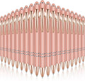 Zonon 38 Pieces Rubberized Ballpoint Pen with Stylus Tip Stylish Metal Pen Capacitive Styli with Soft Rubberized Grip, Black Ink for Most Devices(Rose Gold)
