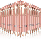 Zonon 38 Pieces Rubberized Ballpoint Pen with Stylus Tip Stylish Metal Pen Capacitive Styli with Soft Rubberized Grip, Black Ink for Most Devices(Rose Gold)