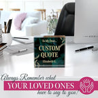 Custom Acrylic Sign Personalized, Custom Desk Name Plate, 18 Styles, (4"x4"), With Gift Box, USA Made by Acryluxe. (Luxurious)