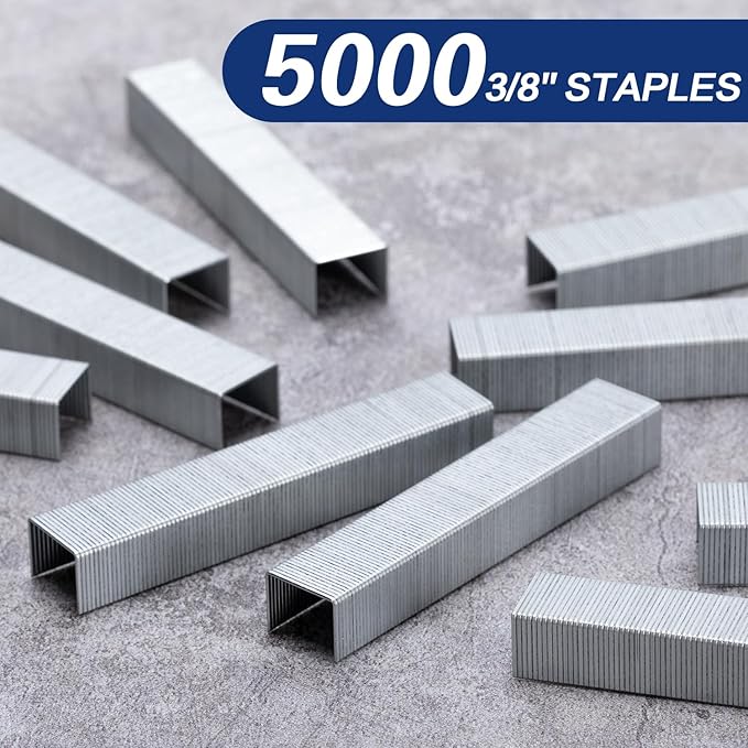 Deli Staples, Premium Heavy Duty Staples for Heavy Duty Staplers, 3/8'' Length, 70 Sheet Capacity, 100/Strip, 5000/Box
