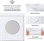 Fuxury 100 Pack White Bubble Mailers 8.5x12" Medium Opaque Bubble Envelopes Strong Adhesion Padded Mailer Thick Padded Envelopes Mailers for Small Business Mailing Books Clothes Makeup Supplies