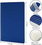feela 36 Pack Soft Cover Journal Bulk, Lined Blank Travel Journal for Women Men Writing, Notebooks College Ruled for Work, Note Taking Notebook School Business Supplies, 8.2” x 5.5”, A5, Navy