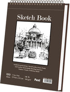 Sketch Book 11 x 14”, 100 Sheets Top Spiral Sketchbook, 68lb /100gsm Drawing Paper Pad, Sketch Pads for Drawing for Adults, Large Sketchbook.