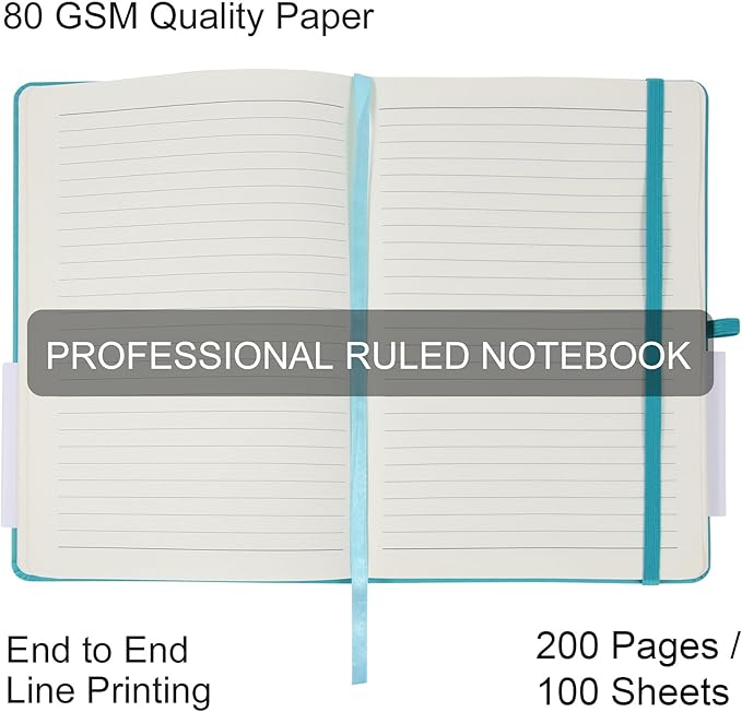 LYDTICK 20 Pack Journals for Writing College Ruled Notebooks Journal in Bulk, Hardcover Notebooks (200Pages) for Note Talking, Lined Bullet Journals for Home School Office, 5.7"x8.4", Orange
