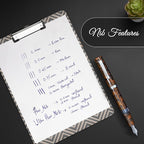 Jaipur V2 Piston Filled Refillable Fountain Pen - Brown Ultra Flex Cursive Pen w/Stainless Steel Nib - Luxury Pens w/Acrylic Body & Ebonite Feed - Fountain Pens for Journaling & Calligraphy