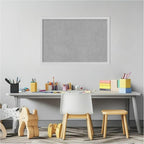 Amanti Art Silver Framed Magnetic Board 17x25 Medium Vision Board for use with Magnets, 100% Metal Sheet to Display Items as Office Decor or for Home Organization in mudroom, Kitchen or Kids Room