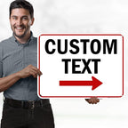 Custom Arrow,Custom Directional Sign, Right Arrow, 18x24 Inches, 55 mil thick HDPE (high density polyethylene) Made in USA by My Sign Center