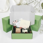 PHAREGE 12x9x4 inch Gift Shipping Boxes Bulk 6 Pack Green, Tab Lock Tuck Top Mailing Boxes for Packaging Small Business, Medium Cardboard Mailer Boxes for Wrapping Present