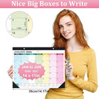 Desk Calendar 2026-2027, 14" X 11" Desktop Calendar 2026-2027, 18 Months Calander Runs from Jan. 2026 to Jun. 2027, Academic Monthly Planner for Home School Office (Colorful)