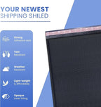 MAILERVIEW Black Small Bubble Mailers 4x8 Inch #000 | Thick Padded Poly Bubble Mailer Envelopes | 500 Pack Bulk | Trading Card Sports Card Shipping Made In USA