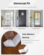 Uniclife White Mail Slot Catcher for Door, Large Capacity Letter Catcher Letterbox Catcher, Front Door Mail Catcher with Hook and Loop Fasteners, Indoor Post Catcher Bag for Small Packages & Magazines