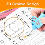 Timetome Large Magic Grooved Writing Practice for Kids 3-5, Grooved Writing Books Ages 6-8, Magic Book Handwriting Practice for Kids 5-7, Preschool Workbook Tracing Books for Boys & Girls