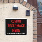 Custom Sign Personalized Custom Metal Sign, Customize For Office, Business, Workplace, Office, Home, Delivery Signs 12x16