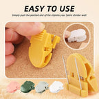 ARPOVIST 30pcs Cubicle Clips for Fabric Walls, 5 Colors Plastic Cubicle Hooks, Fabric Panel Wall Clips, Cubicle Wall Accessories for Picture Note Memo Documents Hanging