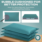 Green 10x13 Inch Poly Bubble Mailers |Self Seal Padded Envelopes for Thick books | Air Cushioned Bubble Mailer | Usable Size 9.5x13 Inch | Waterproof Lightweight Mailing Shipping Bags | 100 Pack Bulk