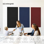 Olanglab Acoustic Panels 2 Pack, 48''x24'' Large Sound Panels, Fabric Wrapped Sound Proof Foam Panels for Walls, Sound Absorbing Panels for Recording Studio Acoustical Treatments (Black)