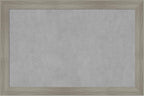 Amanti Art Grey Framed Magnetic Board 24x36 Large Vision Board for use with Magnets, 100% Metal Sheet to Display Items as Office Decor or for Home Organization in mudroom, Kitchen or Kids Room