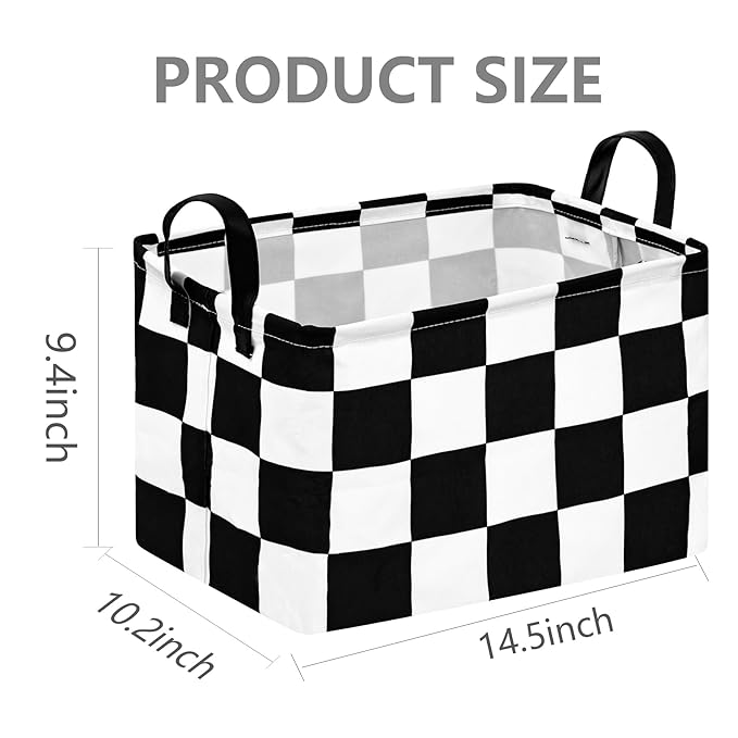 FUULOXE Storage Bin for Shelves Rectangle Closet Baskets Foldable Box with Handles, Gray Storage Bins, Storage Boxes for Home Office Car Dormroom