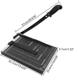 TEXALAN Precision Paper Cutter for A4/B5/A5/B6/B7, 10x13 inches, 70GSM Capacity, Metal Base Black