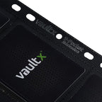 Vault X 9 Pocket Sideloading Pages for 3 Ring Binder, Double-Sided A4 Sideloaders, Storage for Collectible Card Games, Sports, TCG (Black, 50 Pack)