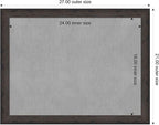 Amanti Art Black Framed Magnetic Board 21x27 Medium Vision Board for use with Magnets, 100% Metal Sheet to Display Items as Office Decor or for Home Organization in mudroom, Kitchen or Kids Room