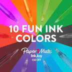 Paper Mate InkJoy 100RT Retractable Ballpoint Pens, Medium Point (1.0mm), Assorted Colors, 20 Count - Teacher Essentials, Colorful Office Supplies, Note-Taking, Back to School