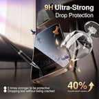 SMARTDEVIL 2 Pack for iPhone 16 Pro Privacy Screen Protector, Military Grade Shatterproof, 9H Hardness, Anti-Spy Tempered Glass, Fast & Easy Instlltion, Case Friendly