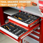 FLYVOLE Tool Box Organizer Tray, Toolbox Desk Drawer Organizer, Tool Box Tray, Toolbox Organization Storage for Rolling Tool Chest (24 PCS)