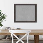 Amanti Art Black Framed Magnetic Board 19x23 Small Vision Board for use with Magnets, 100% Metal Sheet to Display Items as Office Decor or for Home Organization in mudroom, Kitchen or Kids Room
