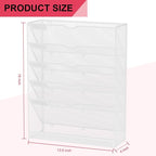 GDINDINFAN Hanging Wall File Organizer 6 Tier Wall Mounted File Holder Document Wall Organizer Magazine Organization for Office Home, White